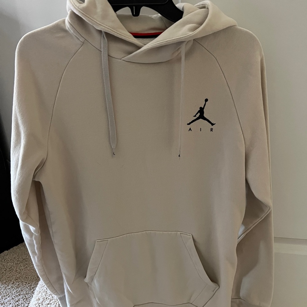 Jordan Air Men's Tan Hoodie Sweatshirt Medium